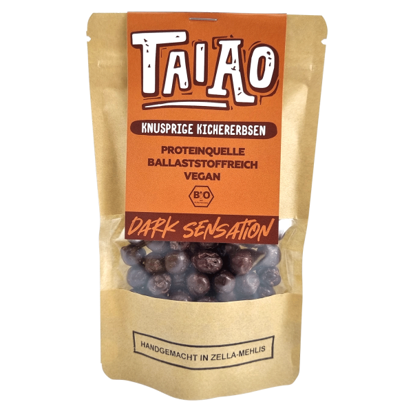 -30% Knusprige Kichererbsen Dark Sensation - Bio, Vegan, ohne Gluten (80 g)
